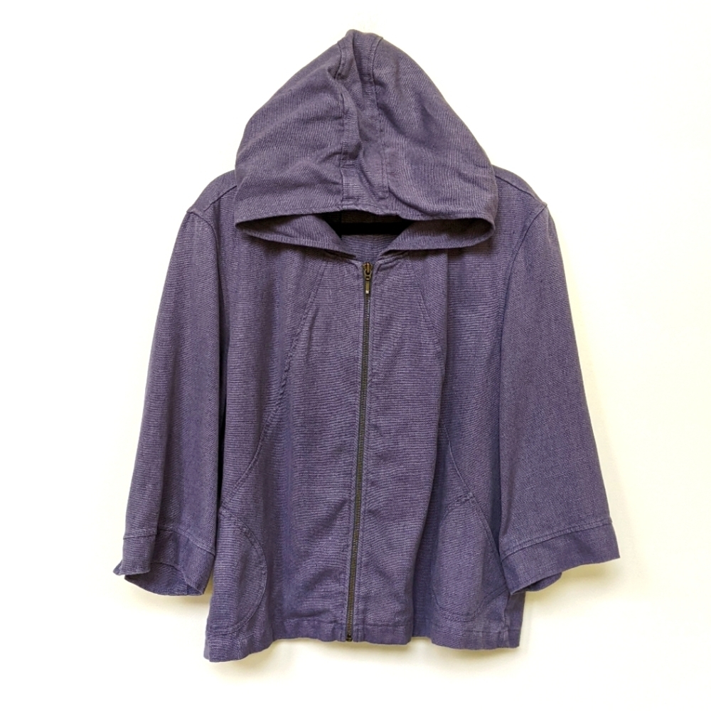 Coldwater Creek Purple Hooded Jacket